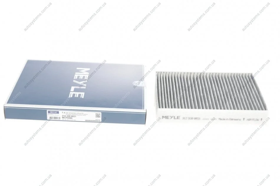 Фільтр салону BMW 3 (F30/F80) 1.6-4.0D 11- (вугільний) MEYLE 312 320 0021 (фото 1)