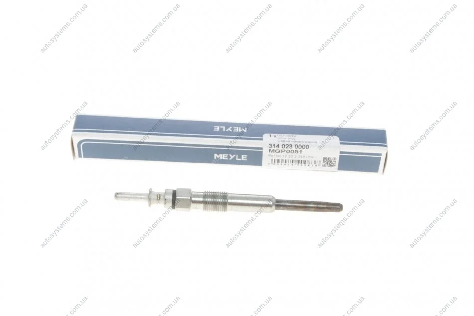 Свічка розжарювання BMW 3 (E46)/5 (E39)/7 (E38)/X5 (E53)/Opel Omega B 2.0CDTi/2.5DTI/3.0D 98-05 MEYLE 314 023 0000 (фото 1)