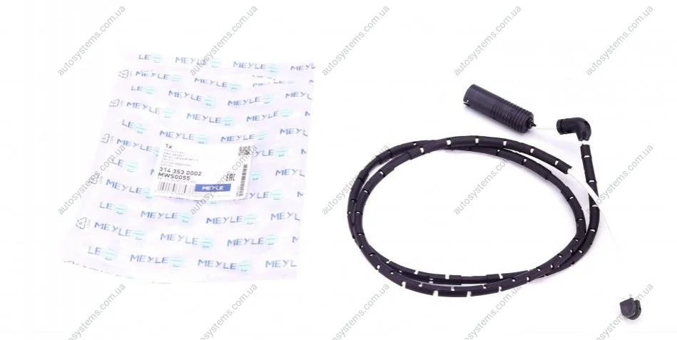 Датчик зносу гальмівних колодок (задніх) BMW X3 (E83) 03-08 MEYLE 314 353 0002 (фото 1)