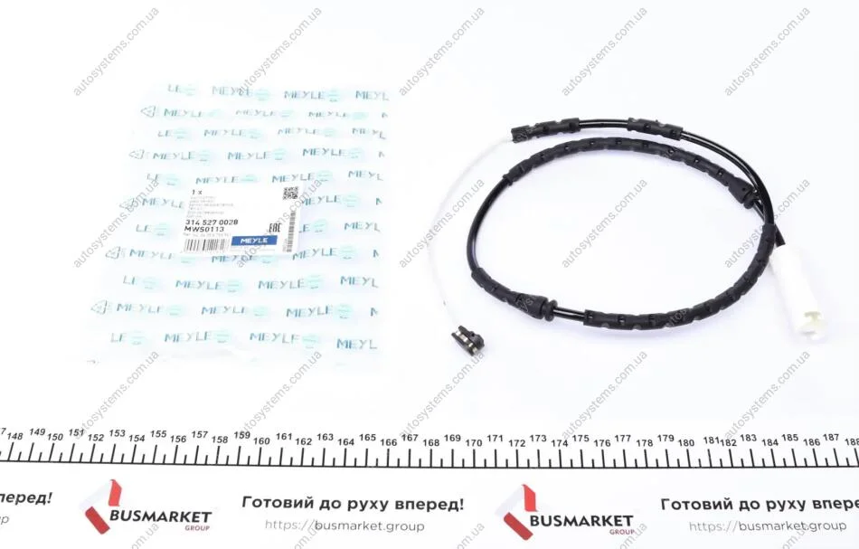 Датчик зносу гальмівних колодок (передніх) BMW 3 (E90/E91/E92)/ X1 (E84) 05-15 (L=867mm.) MEYLE 314 527 0028 (фото 1)
