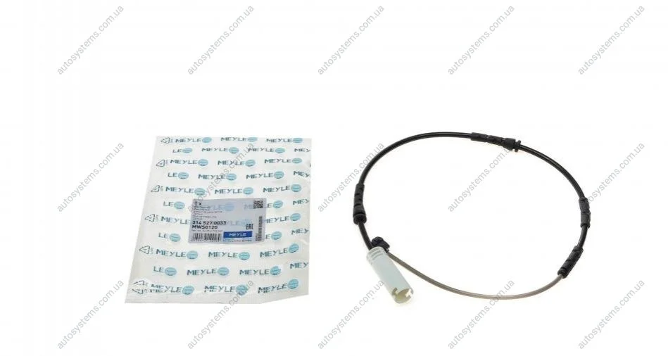 Датчик зносу гальмівних колодок (передніх) BMW X1 (E84) 05-15 (L=675mm) MEYLE 314 527 0033 (фото 1)