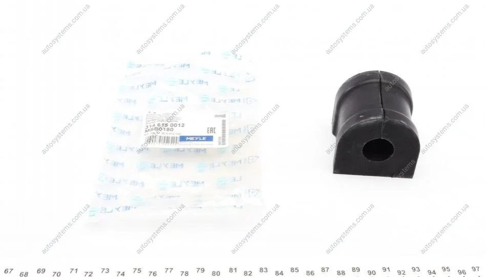 Втулка стабілізатора (переднього) BMW X3 (E83) 03-10 (d=23mm) MEYLE 314 615 0012 (фото 1)