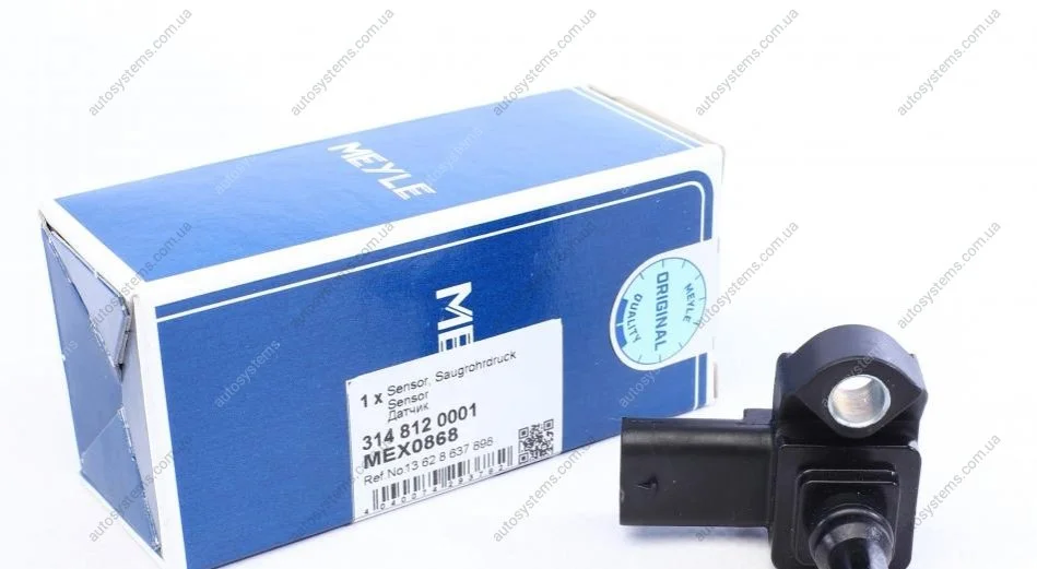 Датчик тиску у впускному газопроводі BMW 1/2/3/4/X1/X2 1.2/1.5/1.5H 13- MEYLE 314 812 0001 (фото 1)