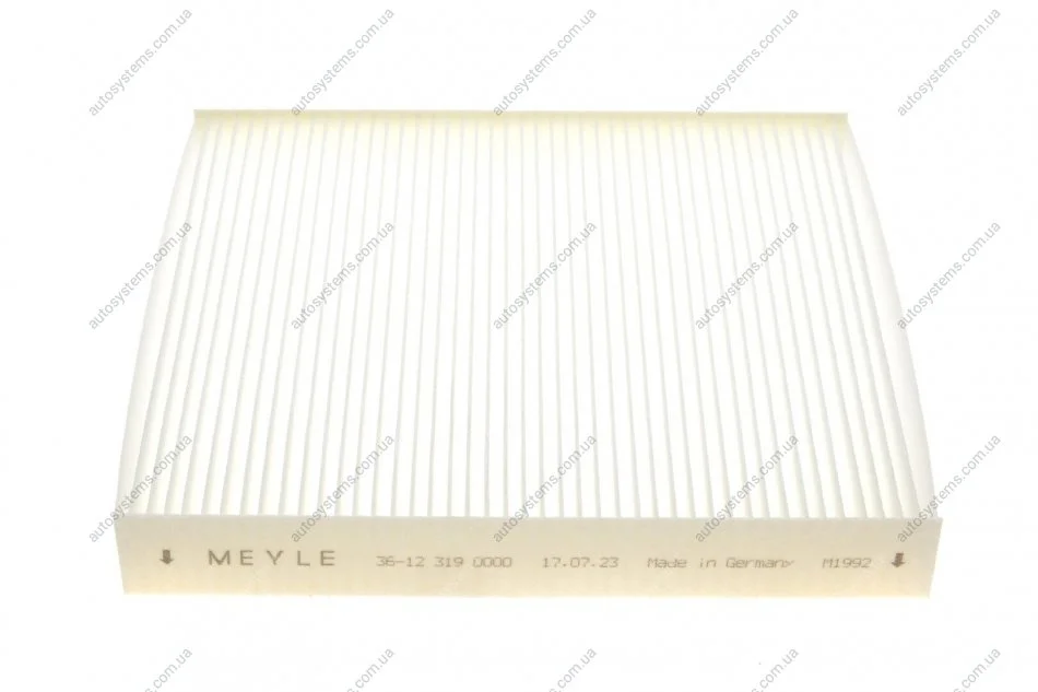 Фильтр воздушный салон MEYLE 36123190000 (фото 1)