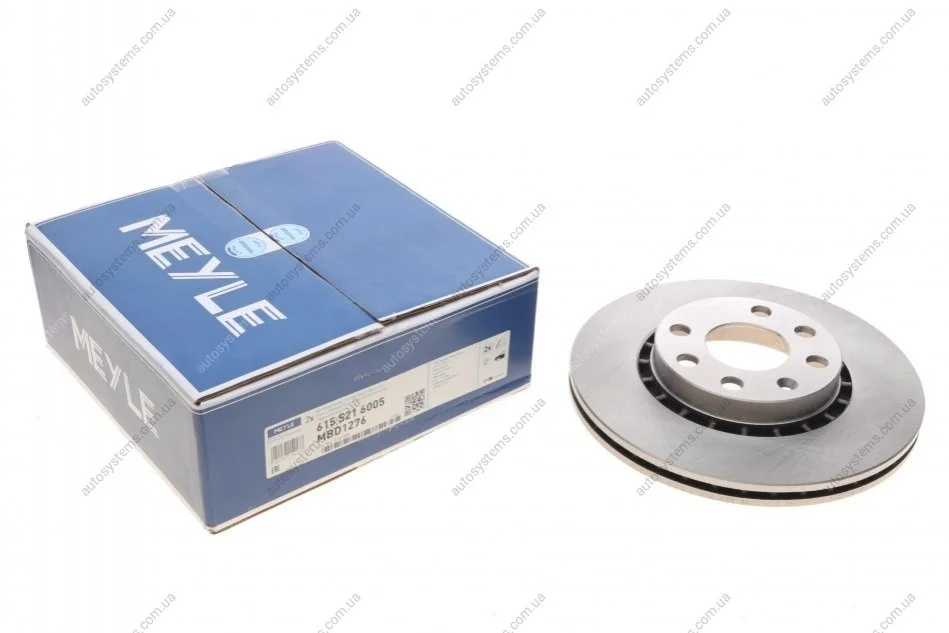 Диск гальмівний (передній) Opel Astra F/Corsa B/Vectra A 1.6/1.81.7D 91-00 (256x41x20) MEYLE 615 521 6005 (фото 1)