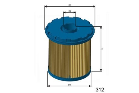 Топливный фильтр MISFAT FM655