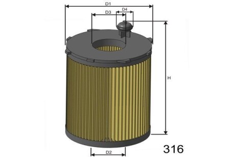 Масляный фильтр MISFAT L157