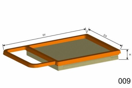 Воздушный фильтр MISFAT P403