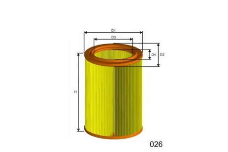 Воздушный фильтр MISFAT R258