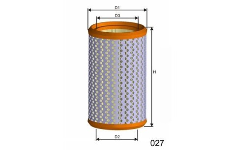 Воздушный фильтр MISFAT R824