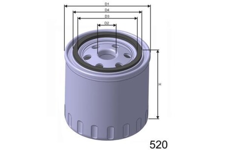 Масляный фильтр MISFAT Z191