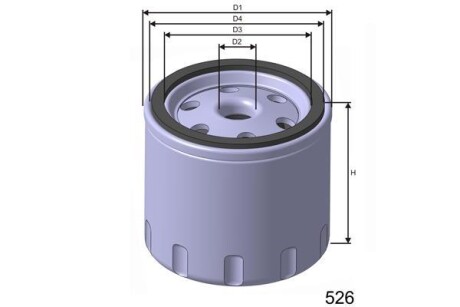 Масляный фильтр MISFAT Z254