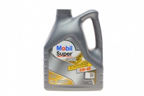 Олива моторна Super 3000 X1 5W-40, 4л. MOBIL 152566