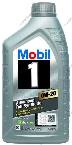 Масло для двигателя MOBIL MOBIL 1 0W20 1L (фото 1)