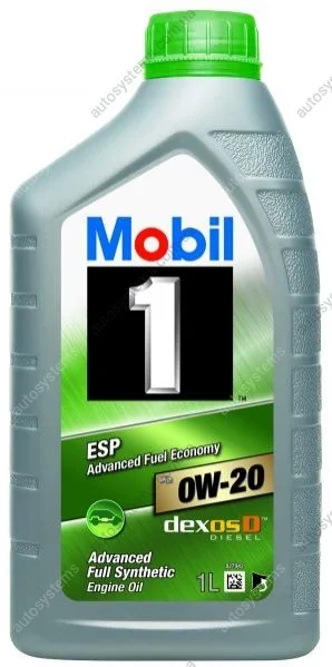 Масло для двигателя MOBIL MOBIL 1 ESP 0W20 X2 1L (фото 1)
