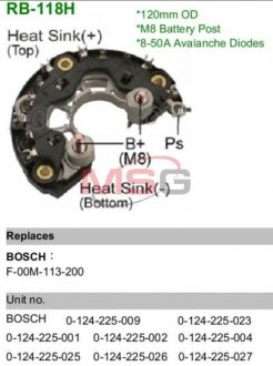 Мост диодный MOBILETRON RB-118H