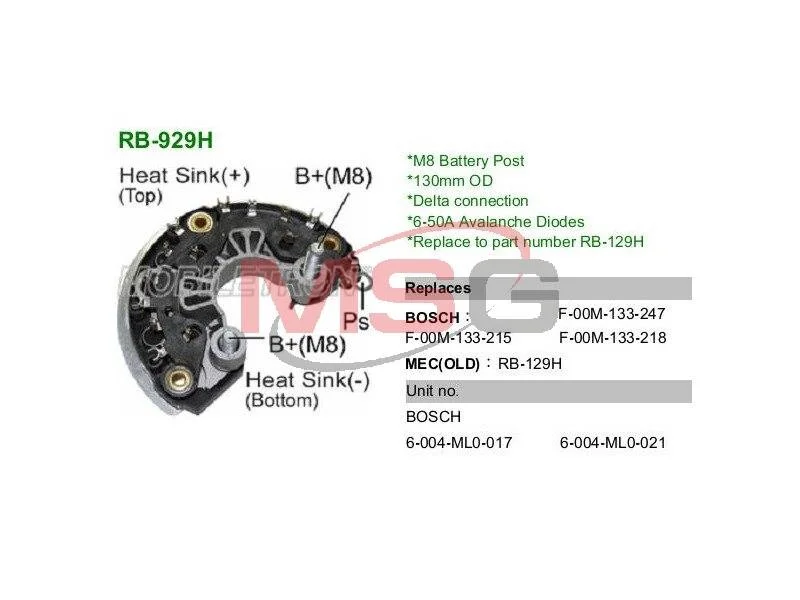 Мост диодный MOBILETRON RB-929H (фото 1)