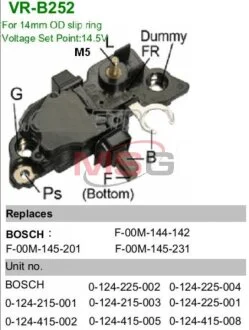 Регулятор напряжения MOBILETRON VR-B252