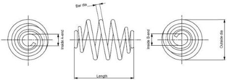 Пружина подвески передняя MONROE SP4070