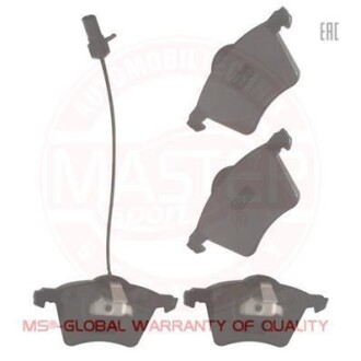 Тормозные колодки дисковые, комплект MSG 13-0460-7154-2N-SET-MS