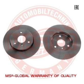 Тормозной диск передний невентилируемый MSG 24010901361PCSMS