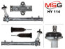 Рулевая рейка без ГУР MSG HY114 (фото 1)
