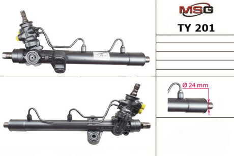 Рулевая рейка с ГУР восстановленная MSG TY201R