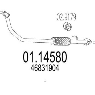 Выхлопная труба MTS 01.14580