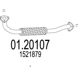 Выхлопная труба MTS 01.20107