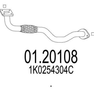 Выхлопная труба MTS 01.20108