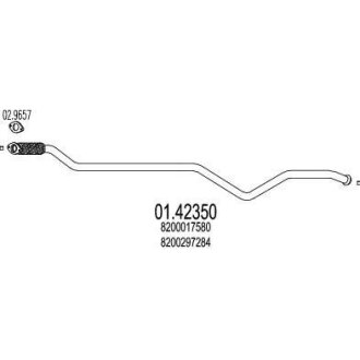 Выхлопная труба MTS 01.42350