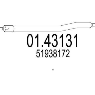 Труба выхлопного газа MTS 0143131