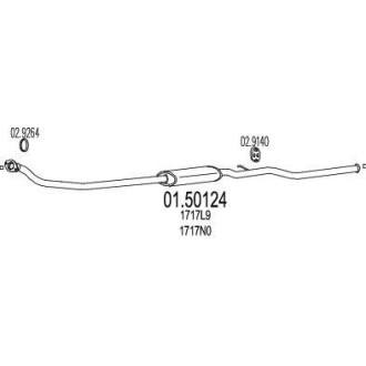 Резонатор глушителя MTS 01.50124