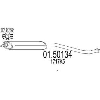 Резонатор глушителя MTS 01.50134