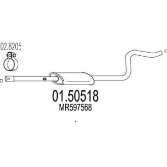 Резонатор глушителя MTS 01.50518