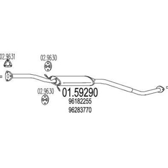 Резонатор глушителя MTS 01.59290