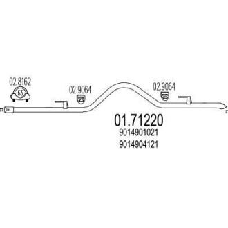 Выхлопная труба MTS 01.71220