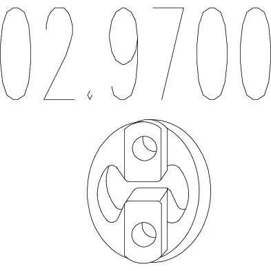 Подушка подвески глушителя MTS 02.9700 (фото 1)