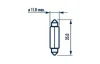 Автолампа C10W 12V 10W SV8.5 (11x35mm) NARVA 173163000 (фото 4)