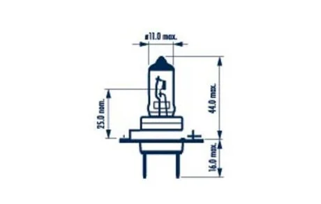 Лампа галогенная Rangepower +110% 12В H7 55Вт +110% NARVA 480623000