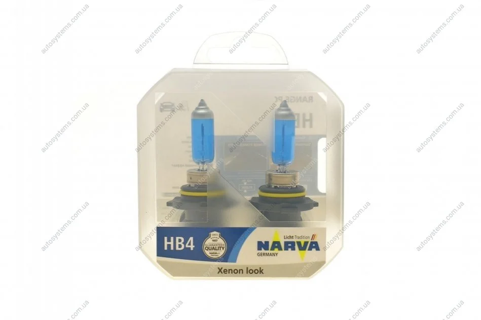 Автолампа HB4/9006 12V 55W P22d Range Power White (4500K) (к-кт 2шт.) NARVA 486262100 (фото 1)