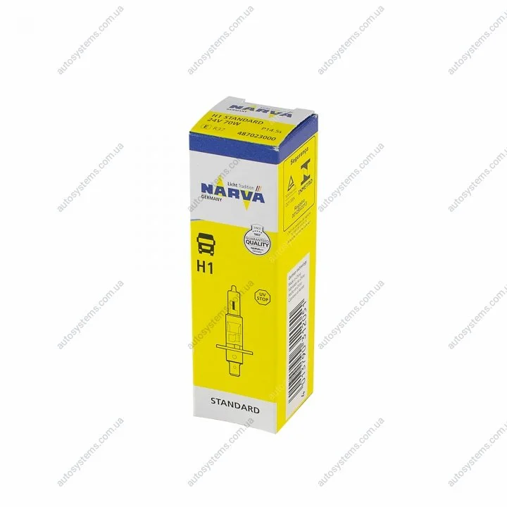 Лампа освітлення H1 24V 70W P14.5S NARVA 48702 (фото 1)