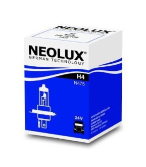 Лампа галогенная 24В H4 75/70Вт NEOLUX N475