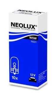 Лампа накаливания W5W 12V 5W NEOLUX N501