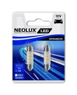 Лампа светодиодная T10 (W5W) 12В NEOLUX NF6436CW-02B