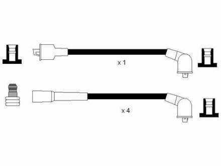 Провода высоковольтные, комплект NGK 0900