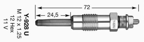 Свеча накаливания NGK 4389