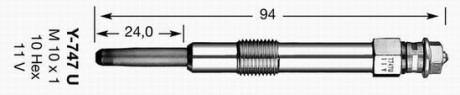 Свеча накаливания NGK 4694