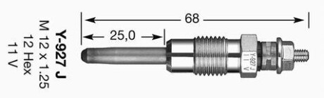 Свеча накаливания NGK 4916