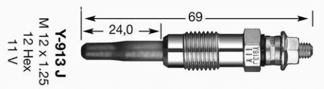 Свеча накаливания NGK 5317